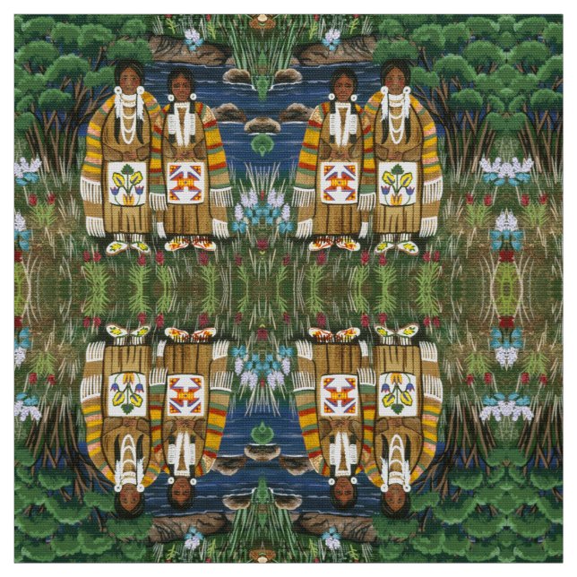 The Nez Perce Woman Fabric (Swatch)