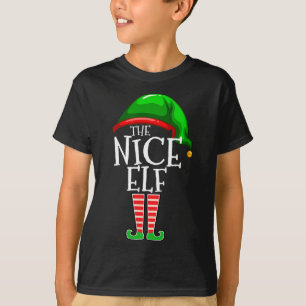 The Nice Elf Group Matching Family Christmas T-Shirt