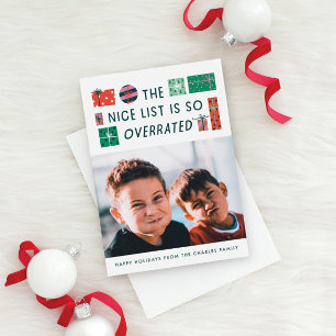 The Nice List Christmas Photo Card