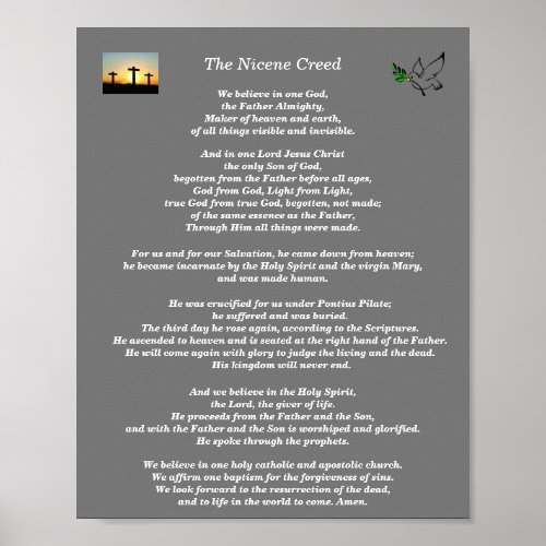 The Nicene Creed Poster