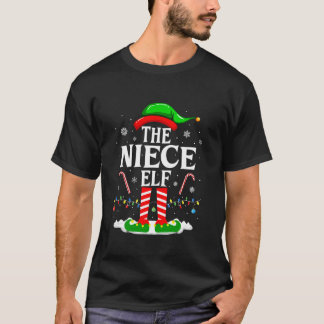 The Niece Elf Funny Xmas Elf Matching Family Chris T-Shirt