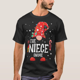 The Niece Gnome Matching Family Christmas Gnome Pa T-Shirt