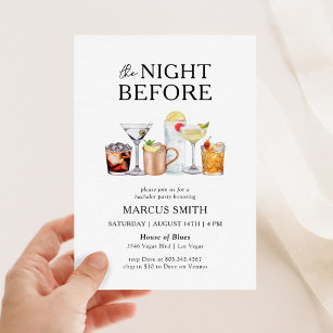 The Night Before Bachelor Party Invitation