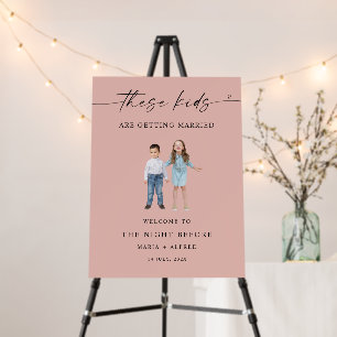 The Night Before Childhood Photos Wedding Sign