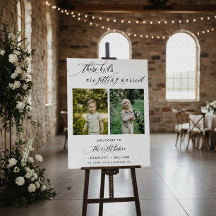 The Night Before Childhood Photos Wedding Sign