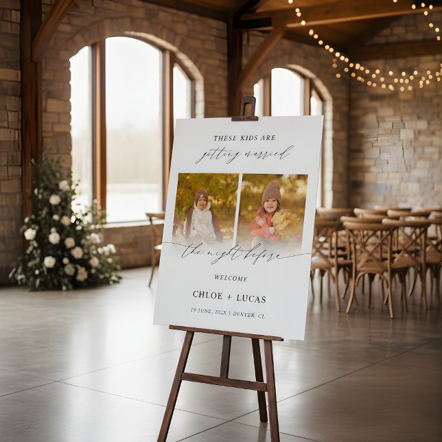 The Night Before Childhood Photos Wedding Sign (Creator Uploaded)