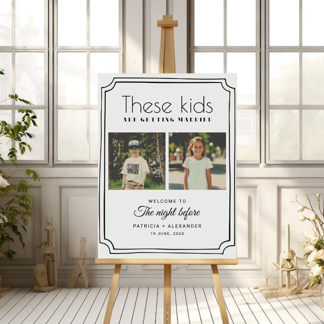 The Night Before Childhood Photos Wedding Sign (Creator Uploaded)