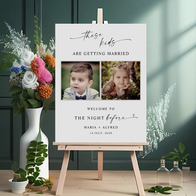 The Night Before Childhood Photos Wedding Sign (Creator Uploaded)