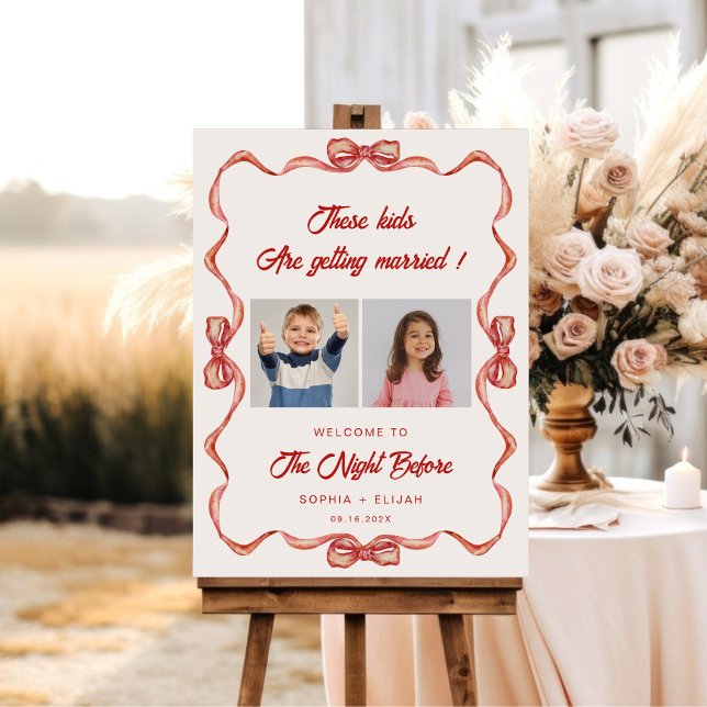 The Night Before Childhood Photos Wedding Sign (Creator Uploaded)