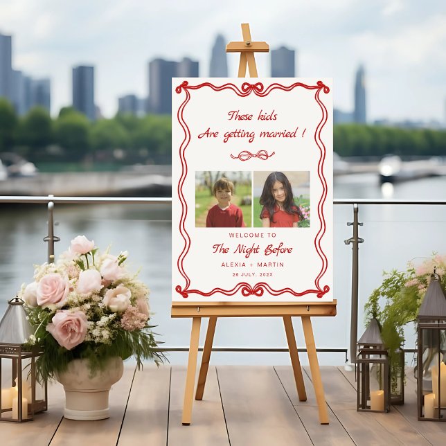 The Night Before Childhood Photos Wedding Sign (Creator Uploaded)