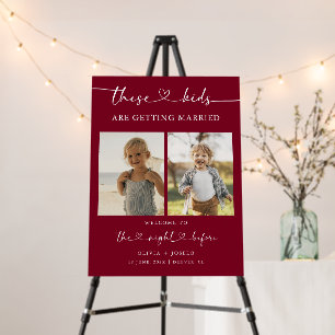 The Night Before Childhood Photos Wedding Sign