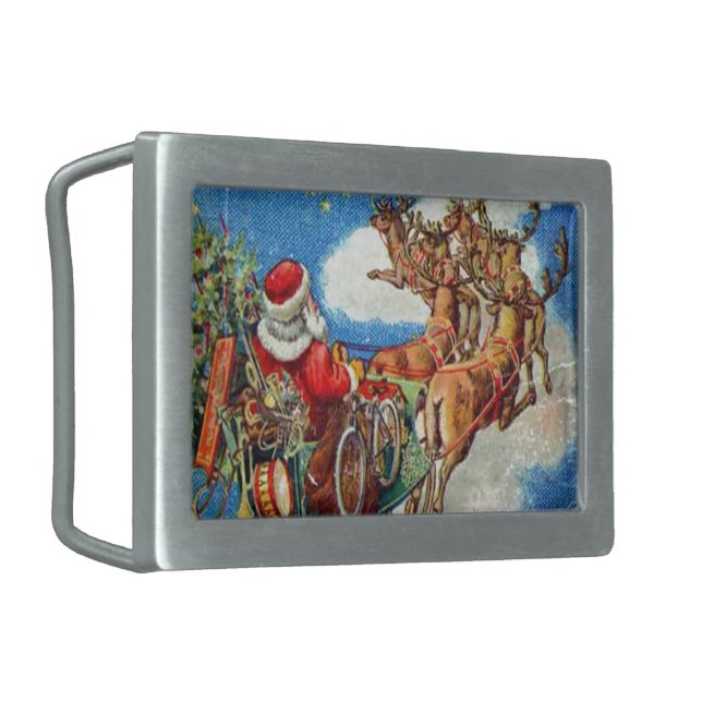 The Night Before Christmas Belt Buckle (Front Left)