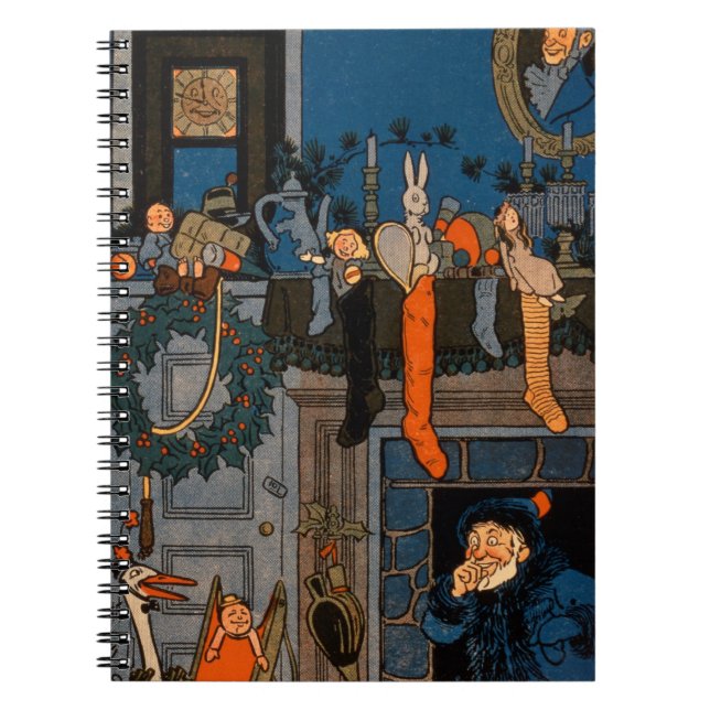 The Night Before Christmas, by Denlow, 1903 (colou Notebook (Front)
