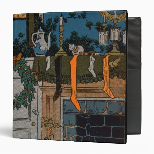 The Night Before Christmas by Denlow, 1903 (colour 3 Ring Binder (Front/Inside)