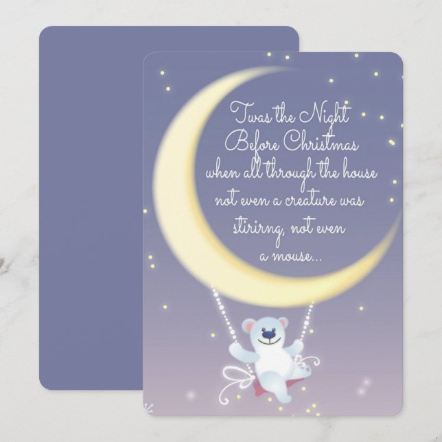 The Night before Christmas Holiday Card (Front/Back)