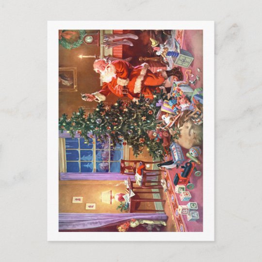 The Night Before Christmas Holiday Postcard - 