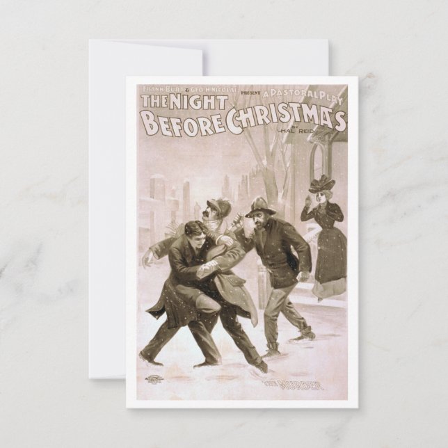 The Night Before Christmas: The Murder Thank You Card (Front)