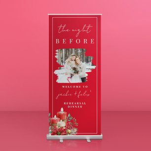 The Night Before Christmas/Winter Rehearsal Dinner Retractable Banner