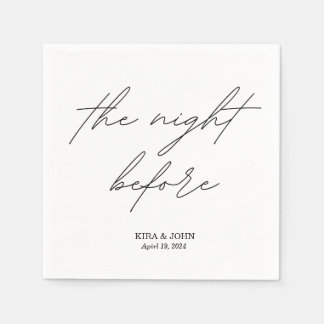 The Night Before Cocktail Napkin