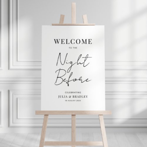 The Night Before delicate script rehearsal sign