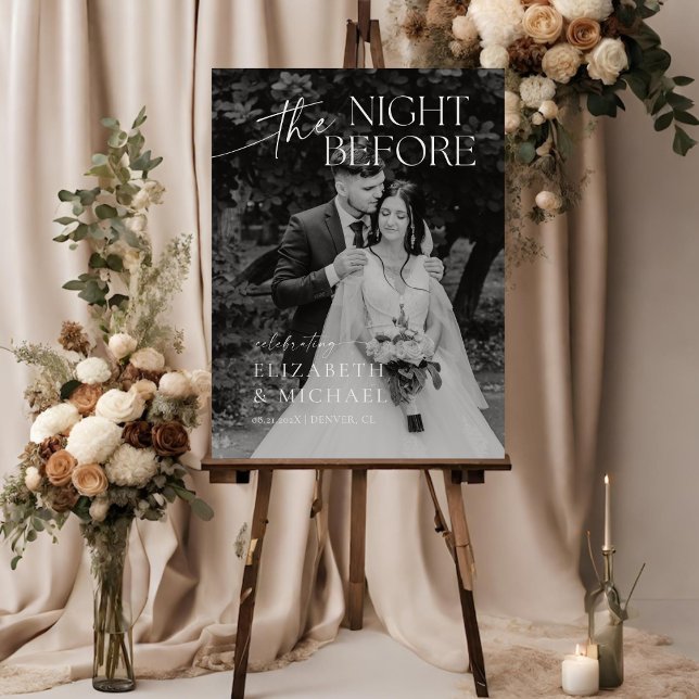 The Night Before Dinner Welcome Wedding Sign (Creator Uploaded)