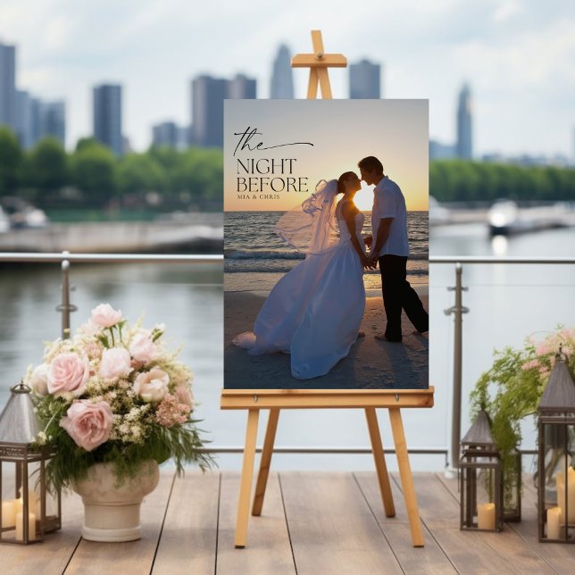 The Night Before Dinner Welcome Wedding Sign (Creator Uploaded)