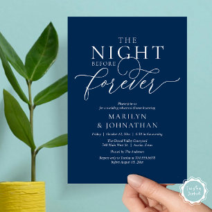 The Night Before Forever, Wedding Rehearsal Dinner Invitation