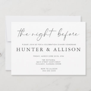 The Night Before   Invitation