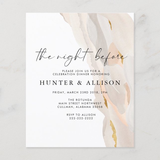 The Night Before | Invitation (Front)