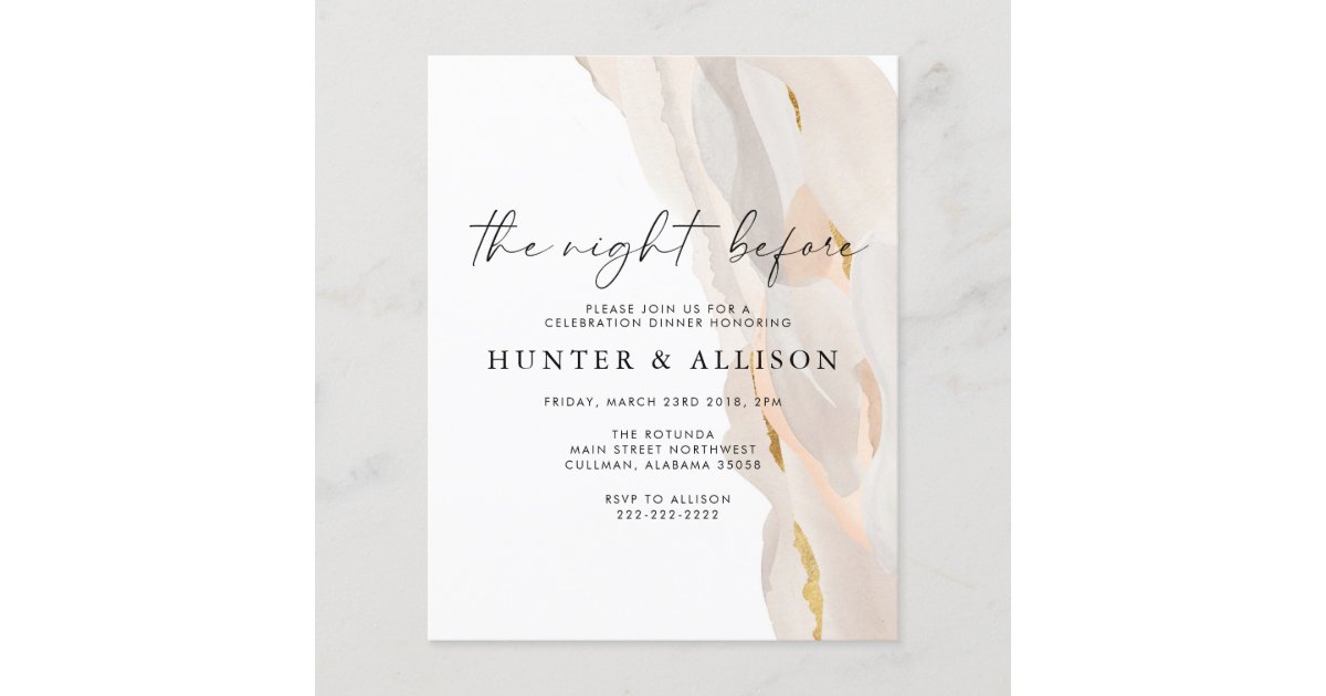 The Night Before | Invitation | Zazzle