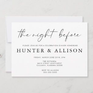 The Night Before Invitation