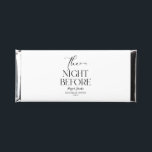 The Night Before Minimal Wedding Rehearsal Dinner Hershey Bar Favors<br><div class="desc">These are The Night Before Minimal Wedding Rehearsal Dinner Party Hershey Bar Favors!</div>