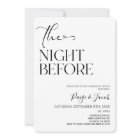 The Night Before Minimal Wedding Rehearsal Dinner