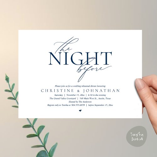 The Night Before, Modern Wedding Rehearsal Dinner 