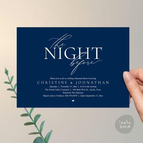 The Night Before, Modern Wedding Rehearsal Dinner 