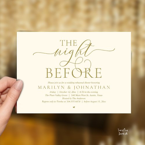 The Night Before, Modern Wedding Rehearsal Dinner