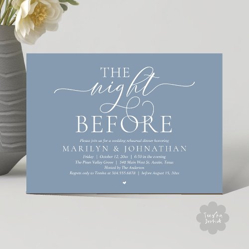 The Night Before, Modern Wedding Rehearsal Dinner