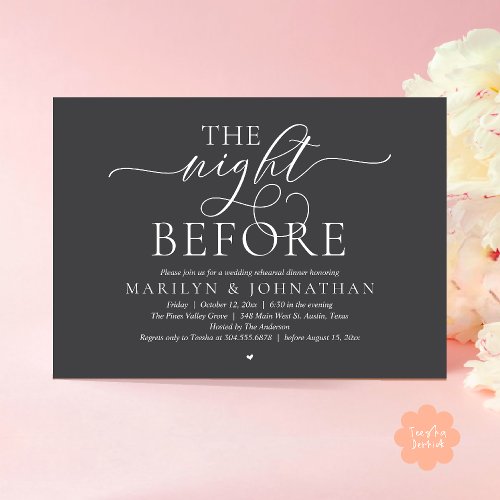 The Night Before, Modern Wedding Rehearsal Dinner