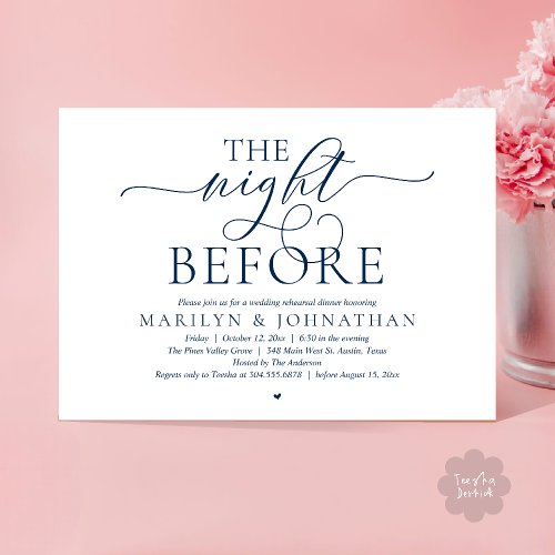 The Night Before, Modern Wedding Rehearsal Dinner