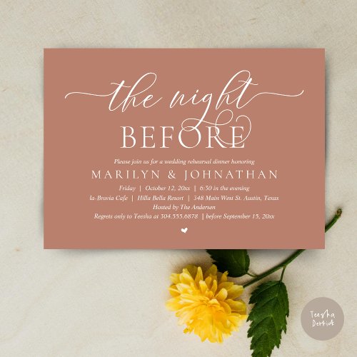 The Night Before, Perfect Wedding Rehearsal Dinner
