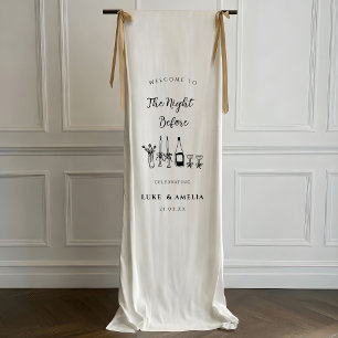 The Night Before Personalized Wedding Rehearsal Banner