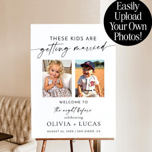 The Night Before Photo Welcome Sign Template, Rehe