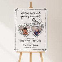 The Night Before Photo Welcome Sign Template, Rehe