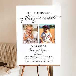 The Night Before Photo Welcome Sign Template, Rehe