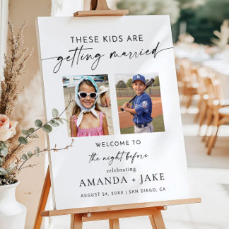 The Night Before Photo Welcome Sign Template, Rehe