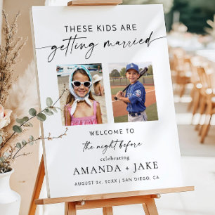 The Night Before Photo Welcome Sign Template, Rehe