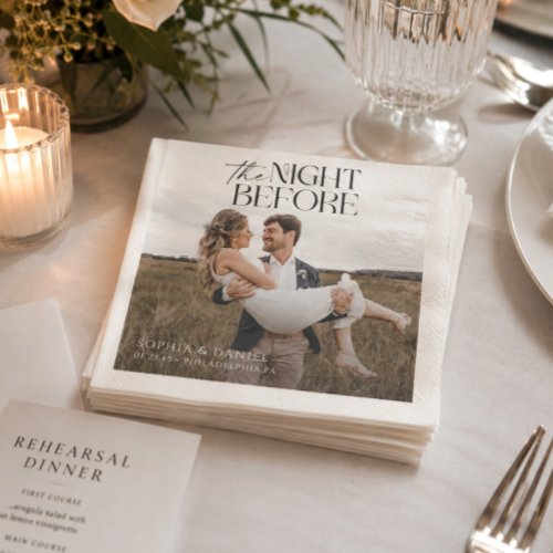 The Night Before Rehearsal Dinner Cocktail Napkins