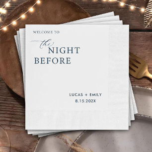 The Night Before Rehearsal Dinner Custom Napkins