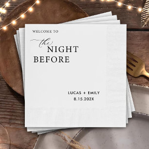The Night Before Rehearsal Dinner Custom Napkins
