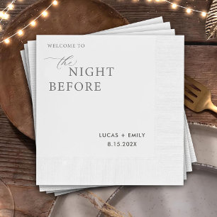 The Night Before Rehearsal Dinner Custom Napkins